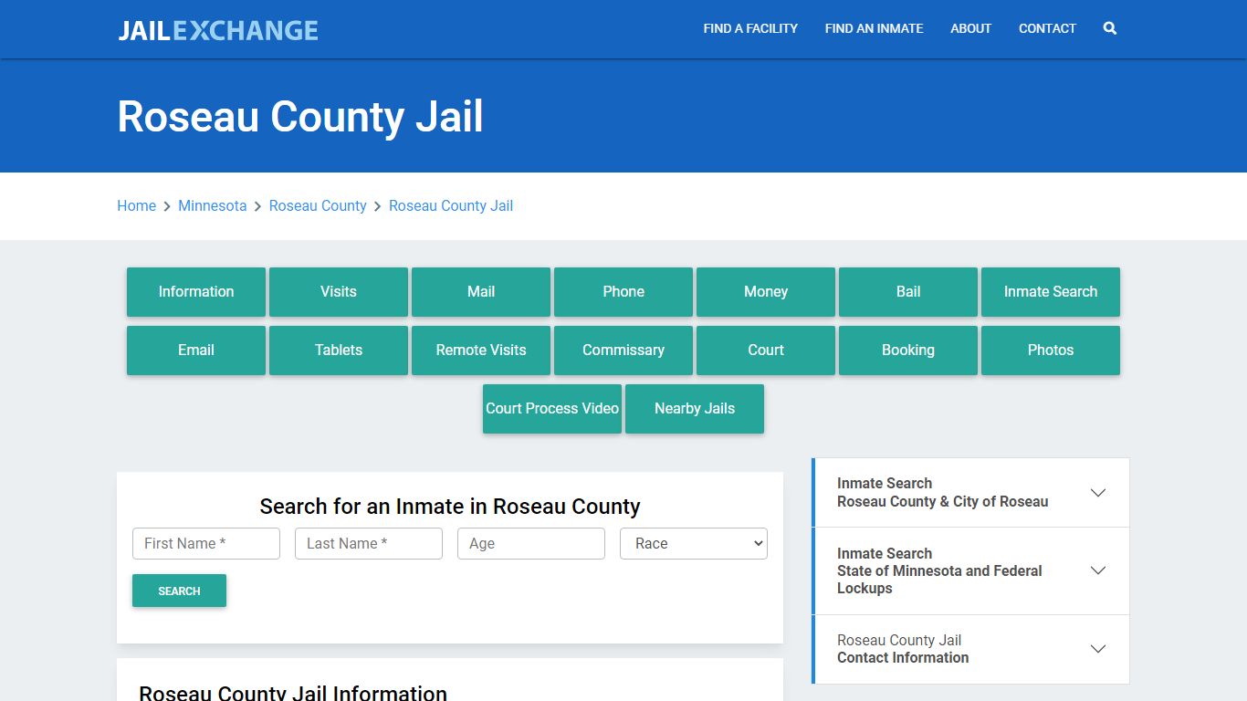 Roseau County Jail Roster Lookup, MN, Inmate Search